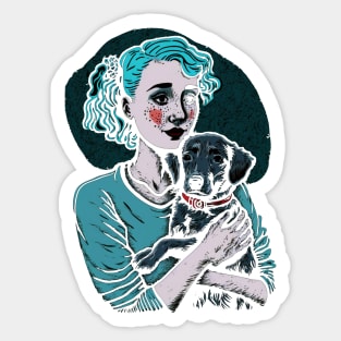 Save Animals - Dog Mom - Adopt Don't Shop Sticker